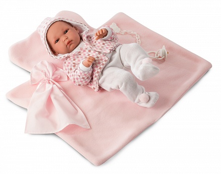Кукла младенец в розовом, 35 см 